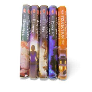 Witches’ Quest Divine Healing Incense Pack - 5 Sacred Scents 100 Sticks - New